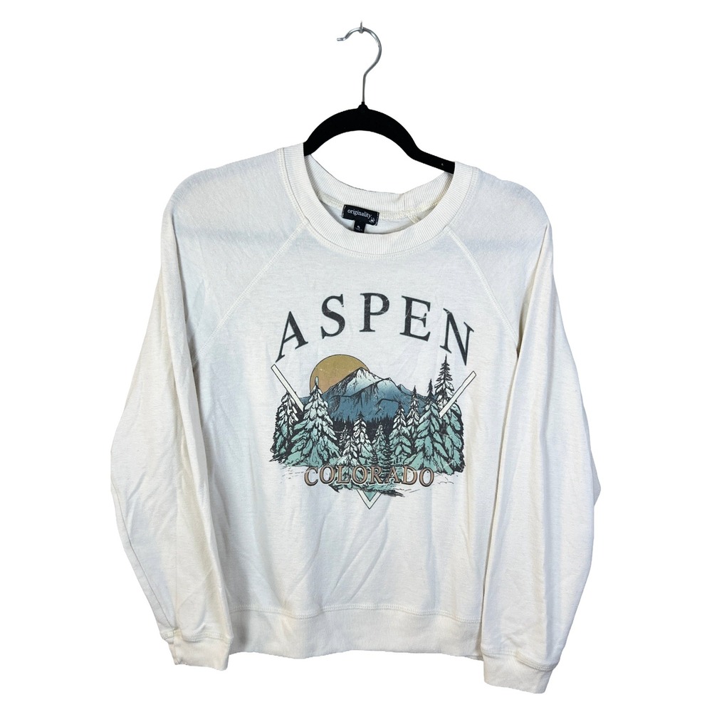 Originality Aspen Colorado Sweatshirt Women S White Gorpcore Outdoor
